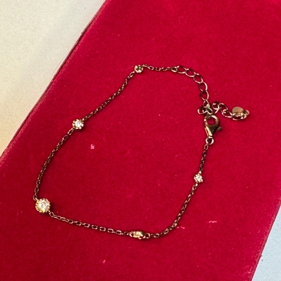 ETE Delicate Gold and Brown Bracelet 925 S - Picture 2 of 12